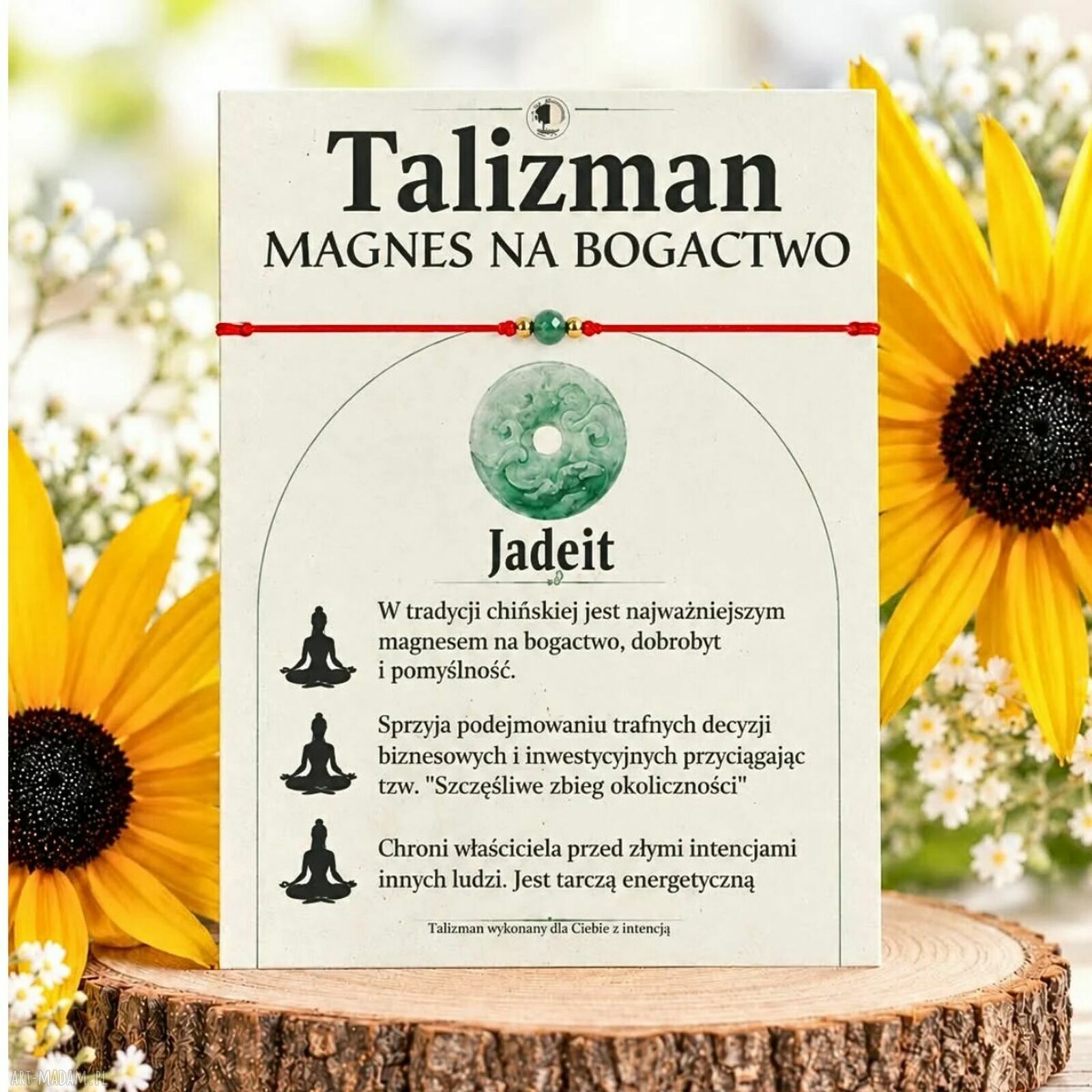 Bransoletka z naturalnym jadeitem - osobisty talizman szczęścia
