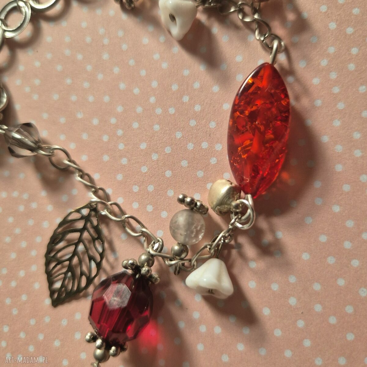 Kolorowa bransoletka boho w stylu Frida - uniwersalna i handmade
