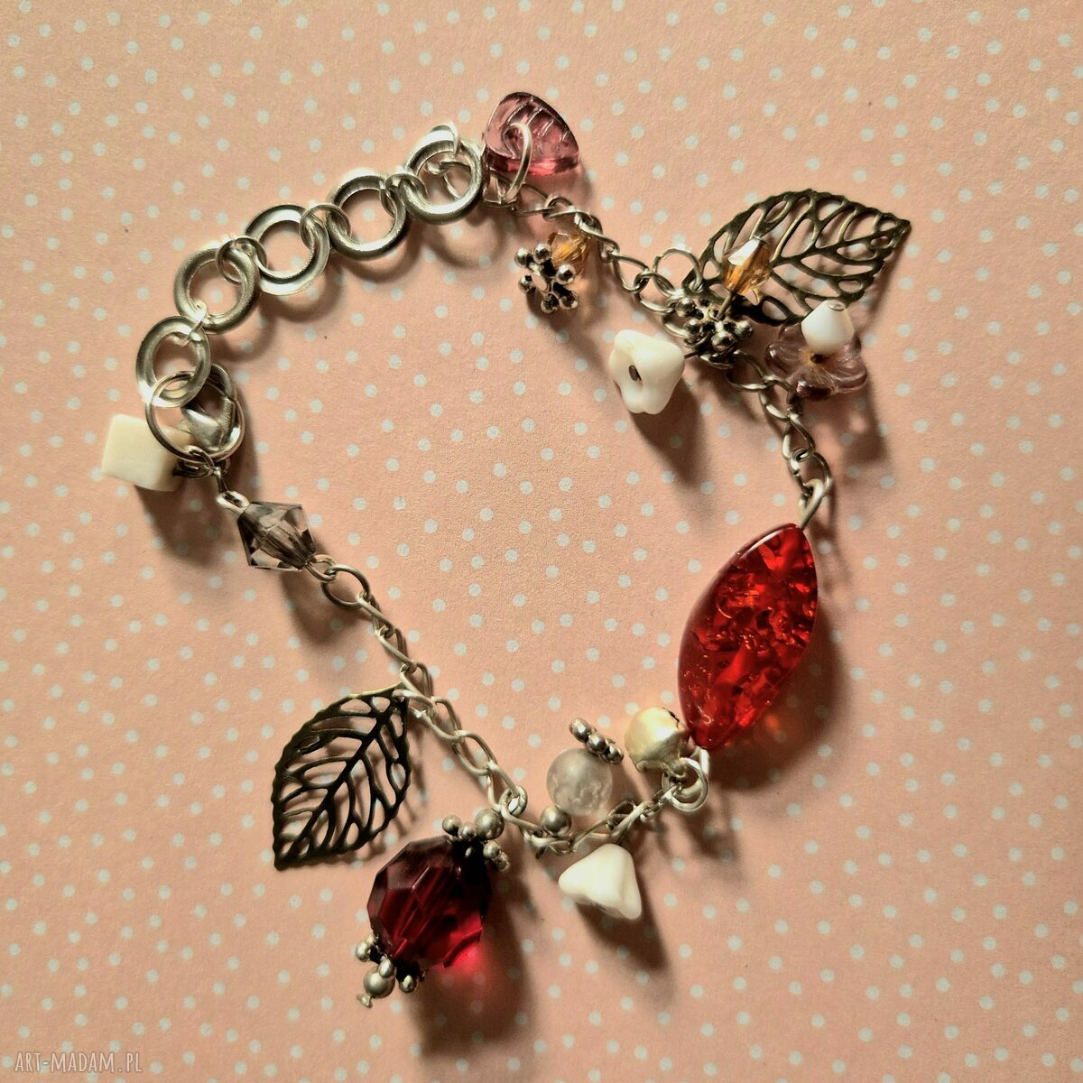Kolorowa bransoletka boho w stylu Frida - uniwersalna i handmade