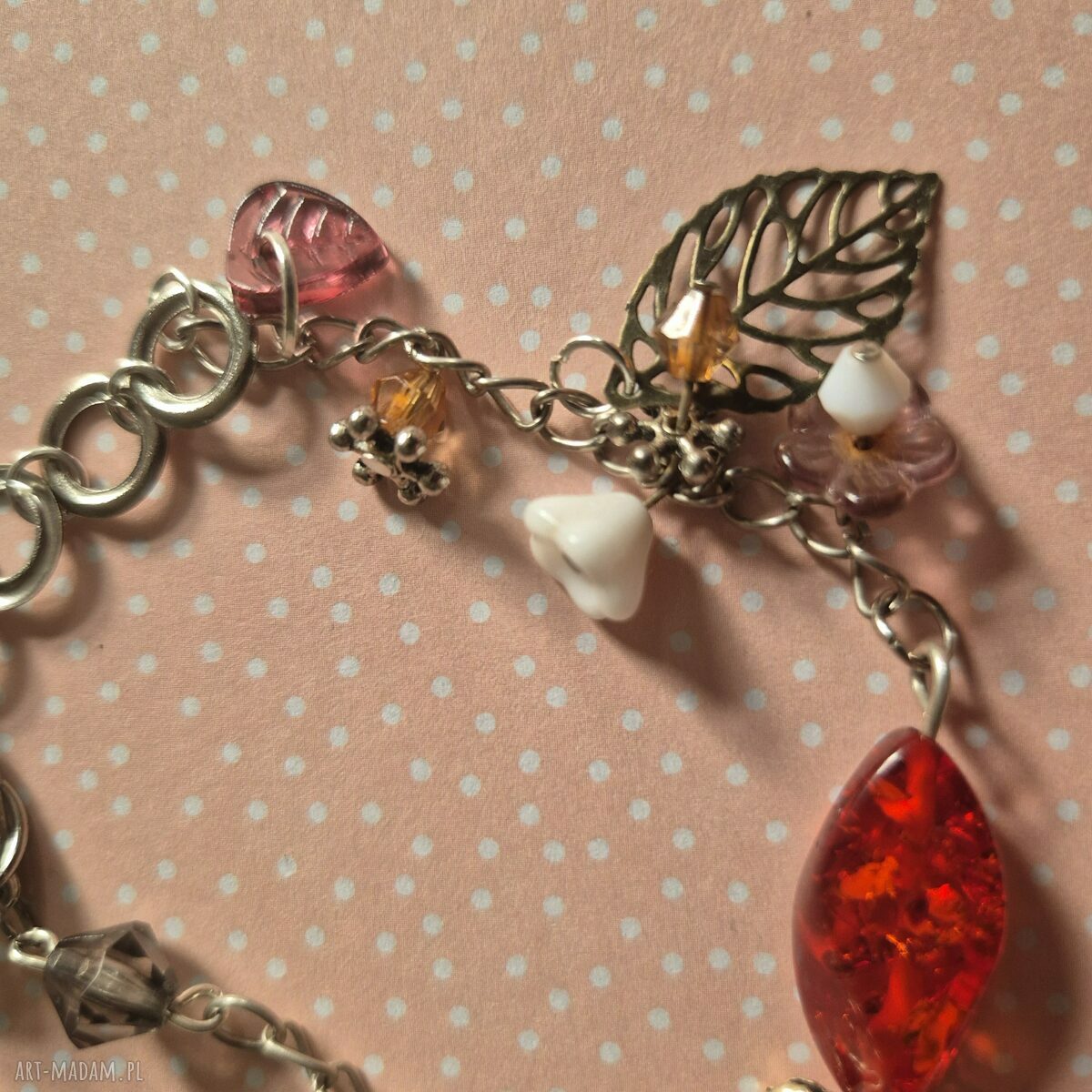 Kolorowa bransoletka boho w stylu Frida - uniwersalna i handmade