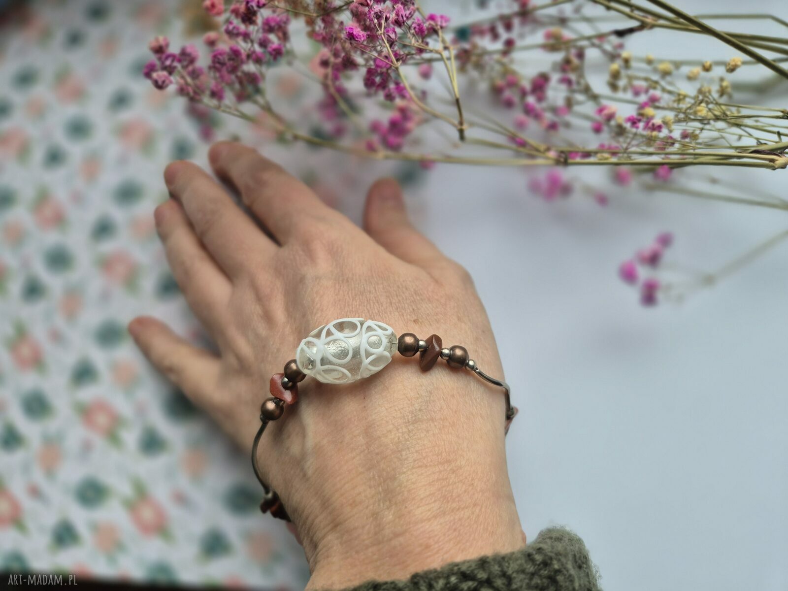 Bransoletka boho uniwersalna polecam box e1 - ręczne wykonanie
