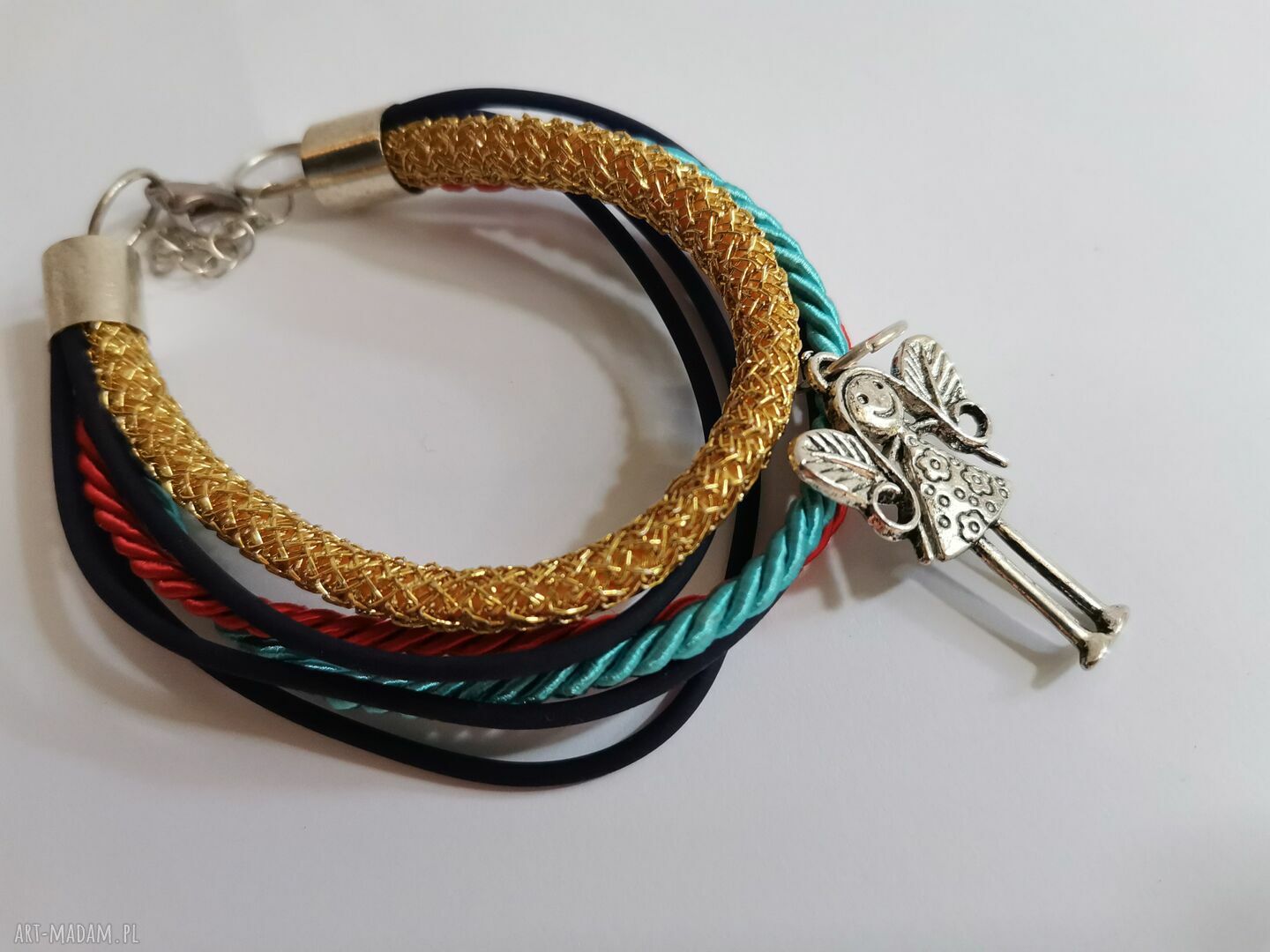 Bransoletka uniwersalna etno boho folk Box F1 - rękodzieło Ruda Klara