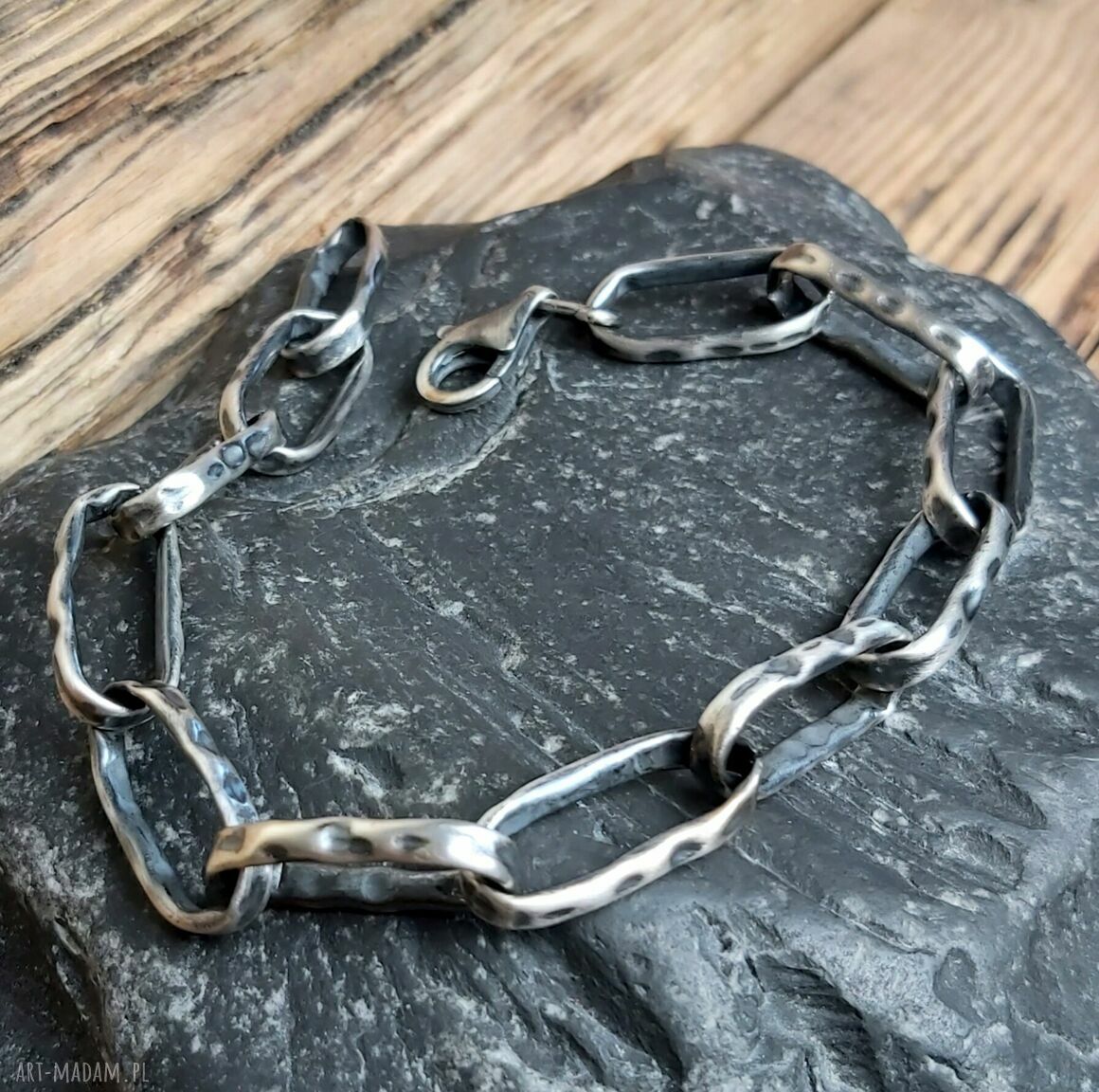 Bransoletka srebrna handmade