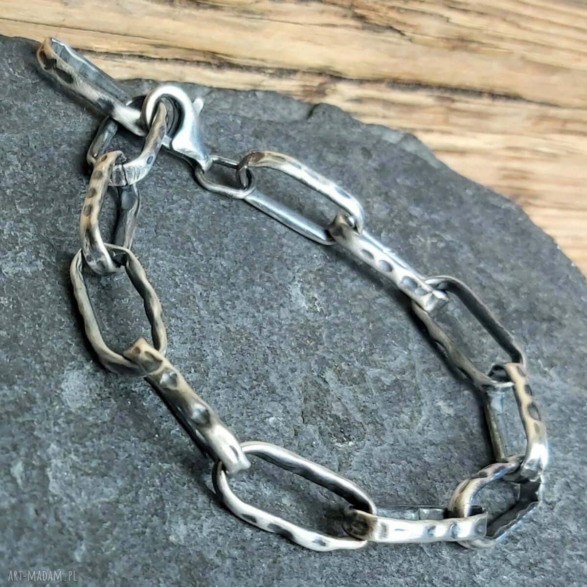 Bransoletka srebrna handmade