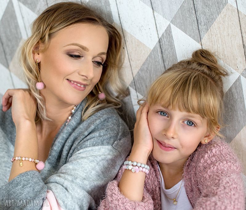 bransoletki: BRANSOLETKA z jadeitów z pomponem I ♥ POM POMS Handmade