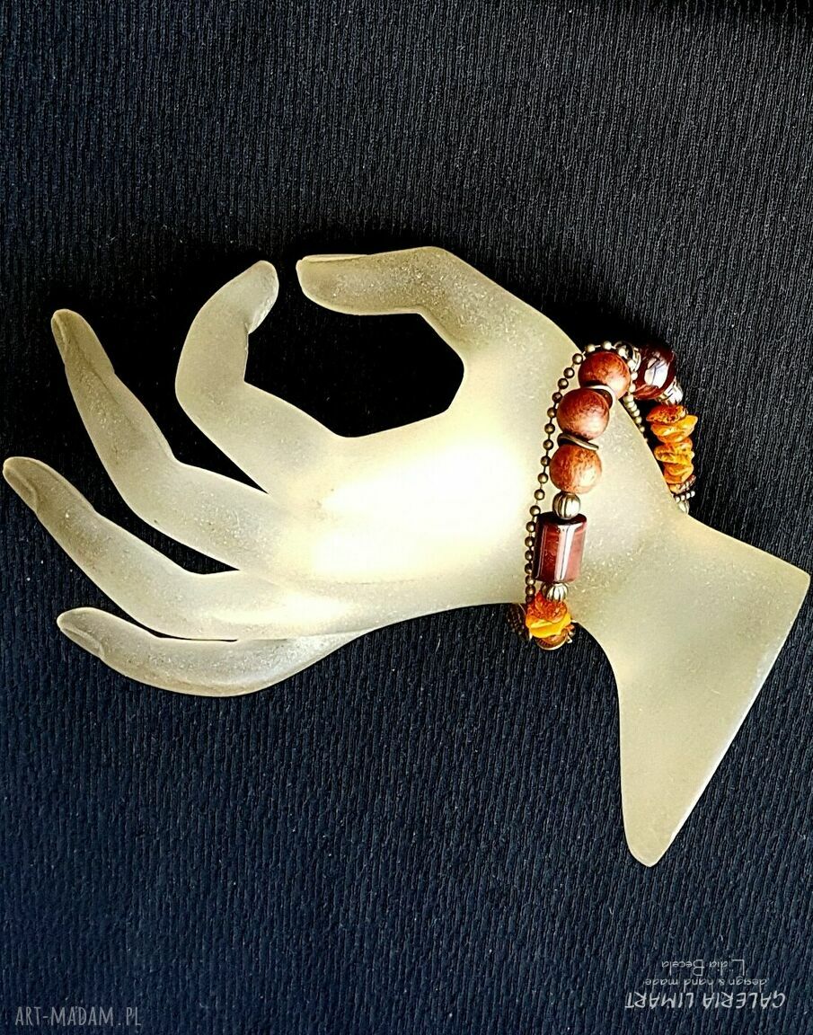 Boho bransoletka z minerałów - unikatowy prezent handmade