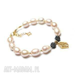 pearls light rose vol 2 perły naturalne - bransoletka ki ka