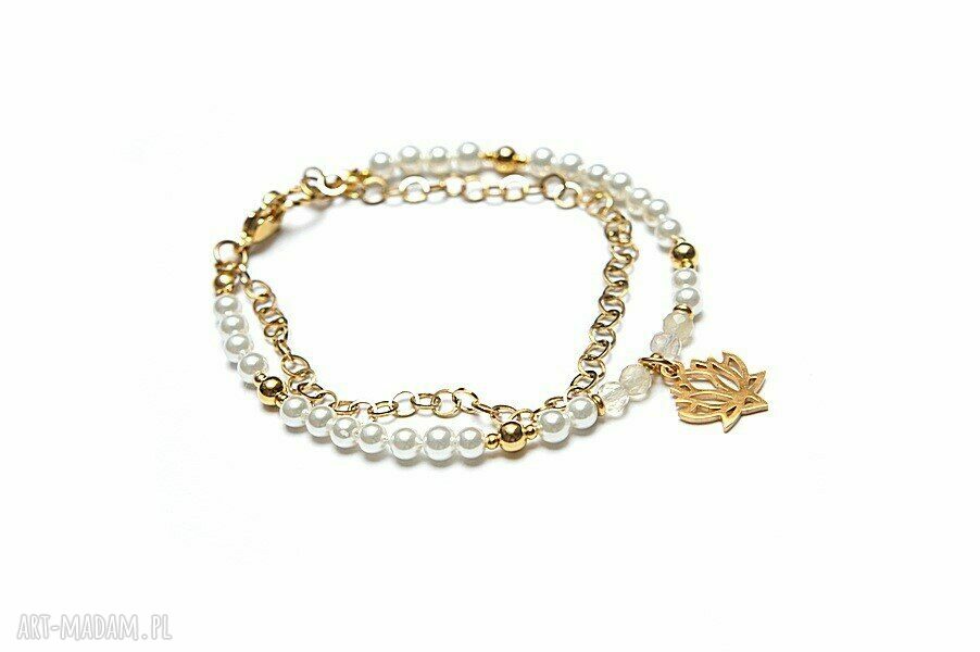 Pearls /white/ vol. 9 bransoletka ręcznie robione