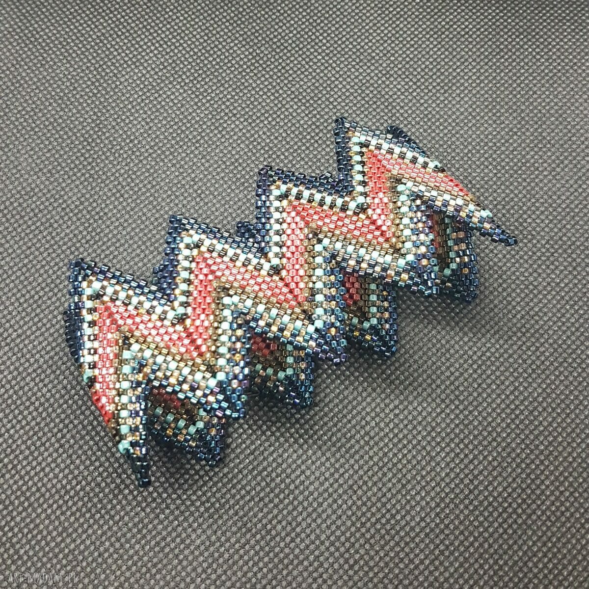 Bransoletka Zig Zag Czerwona 2779 -27
