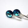 hand made kolczyki alloys collection little rivioli bermuda blue