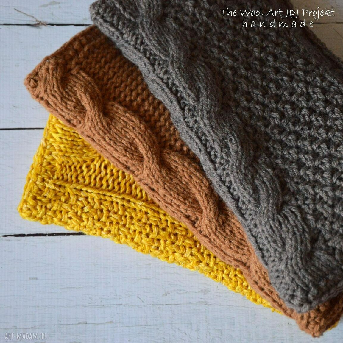 poduszki: dziergana poszewka REZERWACJA autorskie