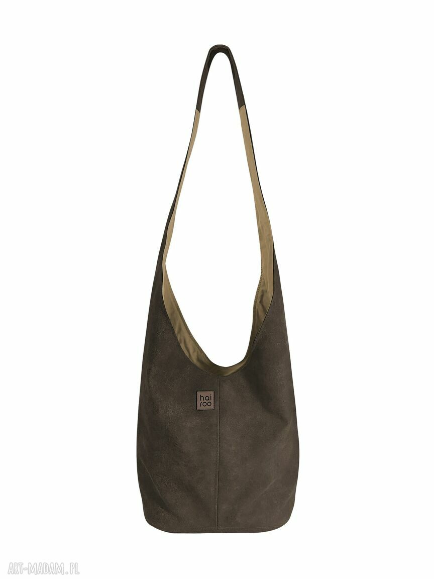 Brązowa torba hobo w stylu boho - Long Boogi Bag do noszenia przez ramię