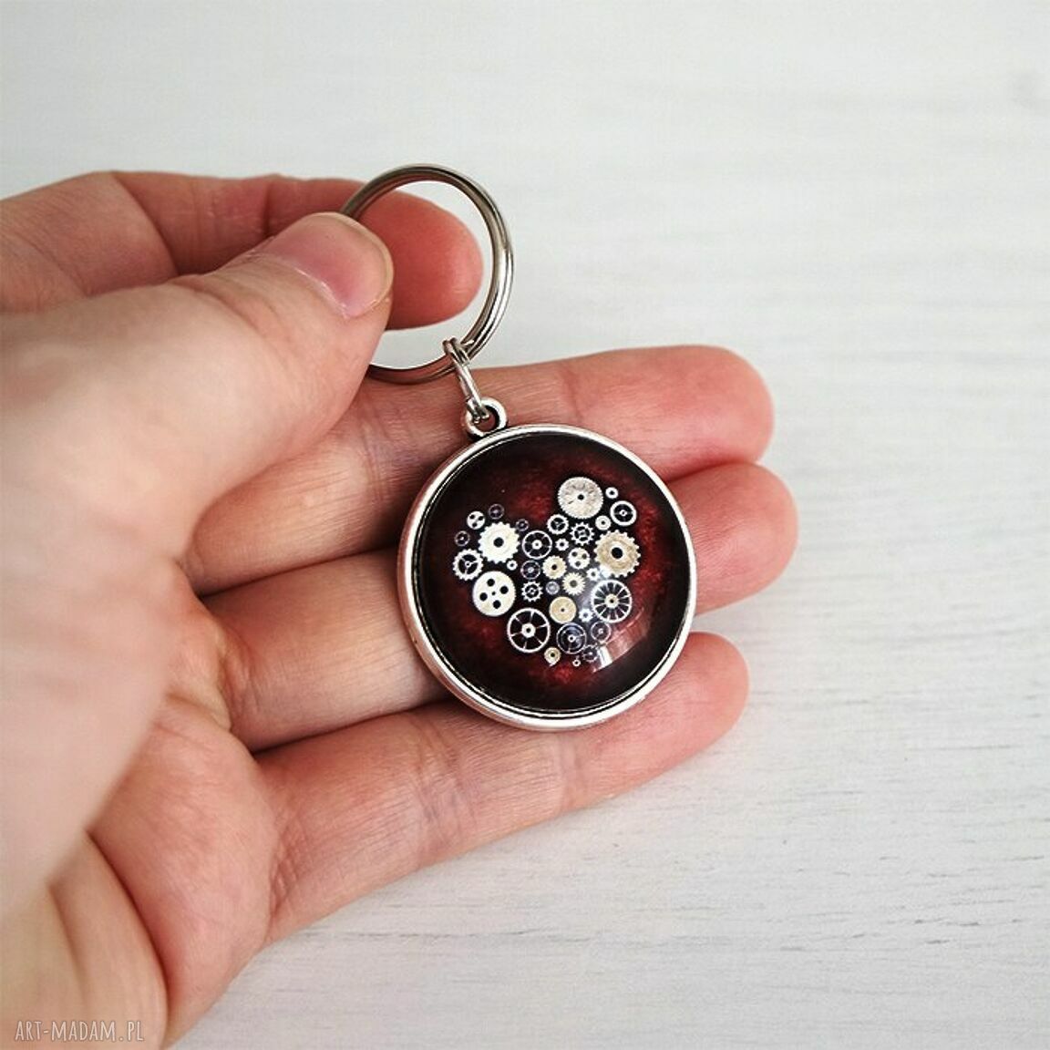 Breloczek - Serce steampunk