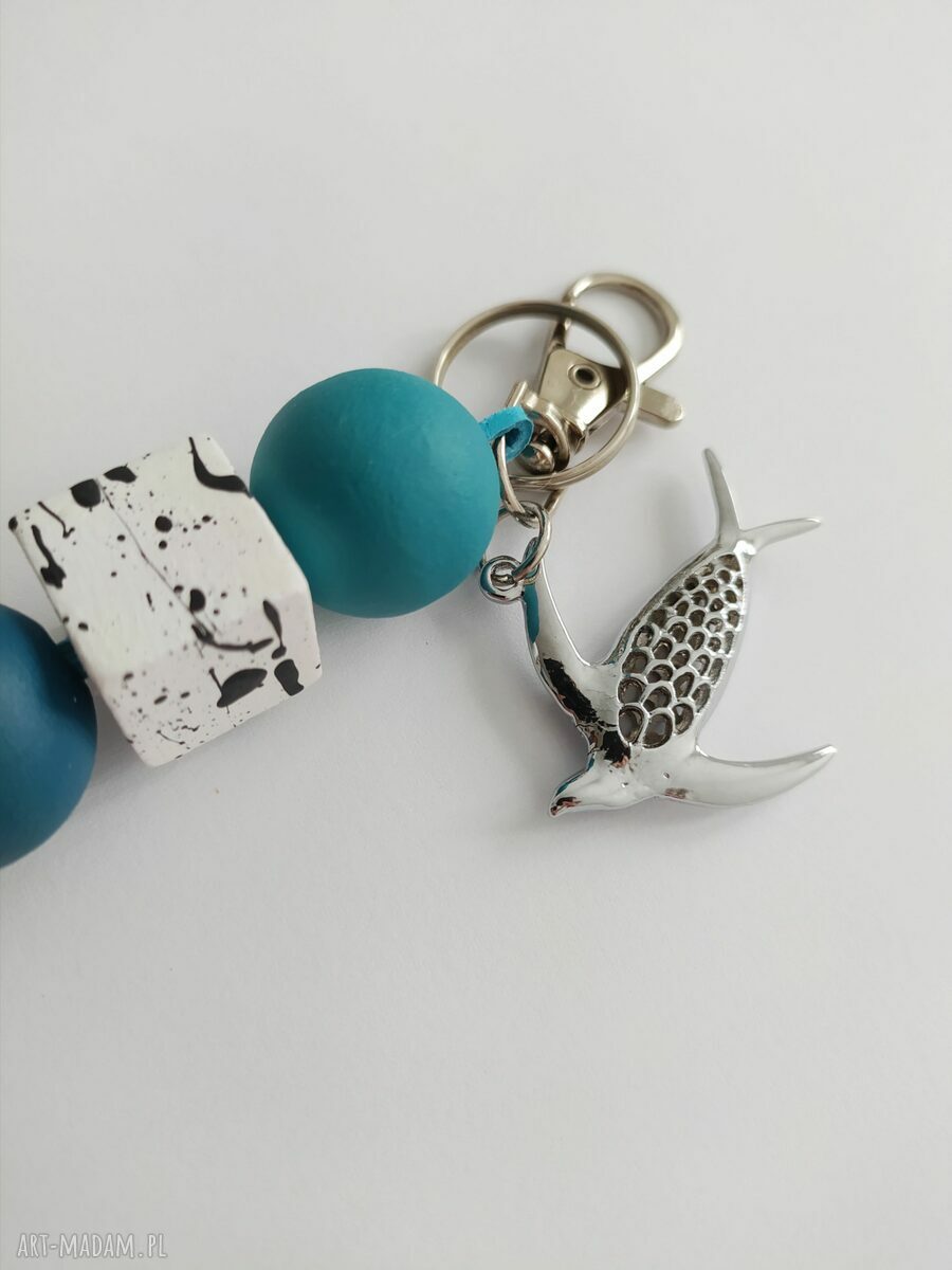 Brelok drewniany z żółwiem Ocean - ozdoba do torby (ok. 12 cm)