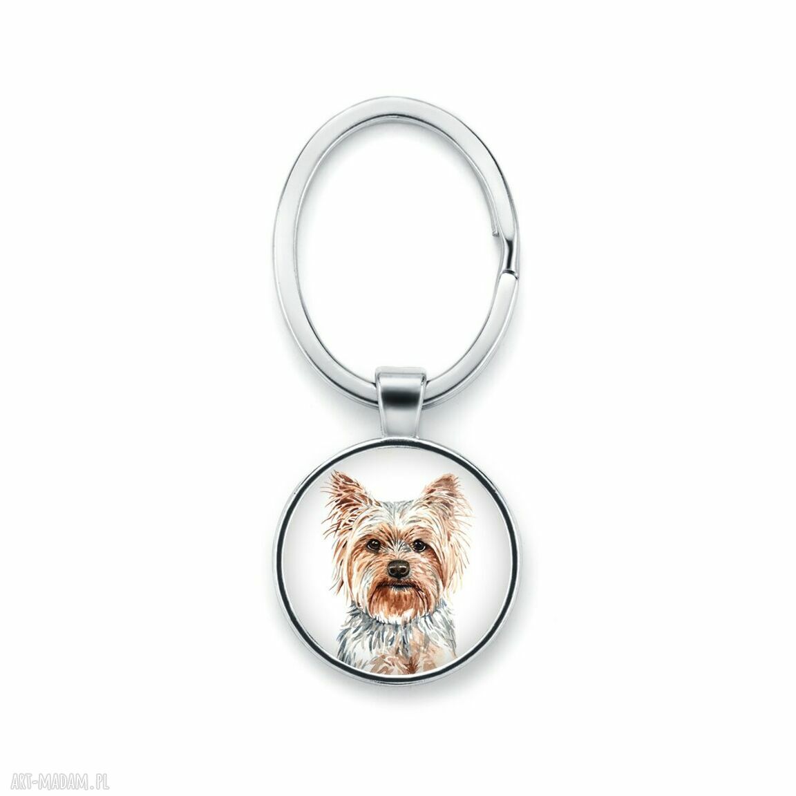 Rasowy brelok Yorkshire Terrier jako upominek - elegancki dodatek do kluczy