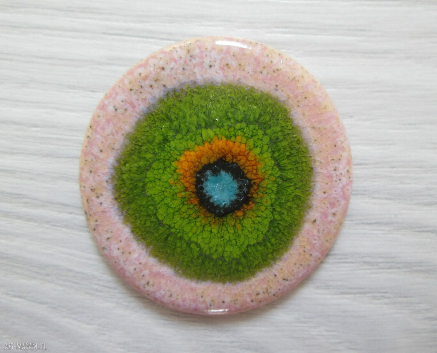 Broszka Oko Afryki - unikatowa broszka ceramiczna