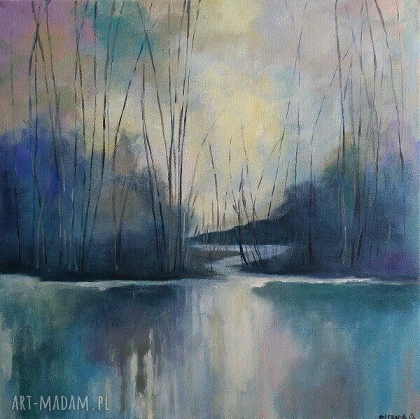 BRZEG - obraz akrylowy 40x40 cm (pejzaż)