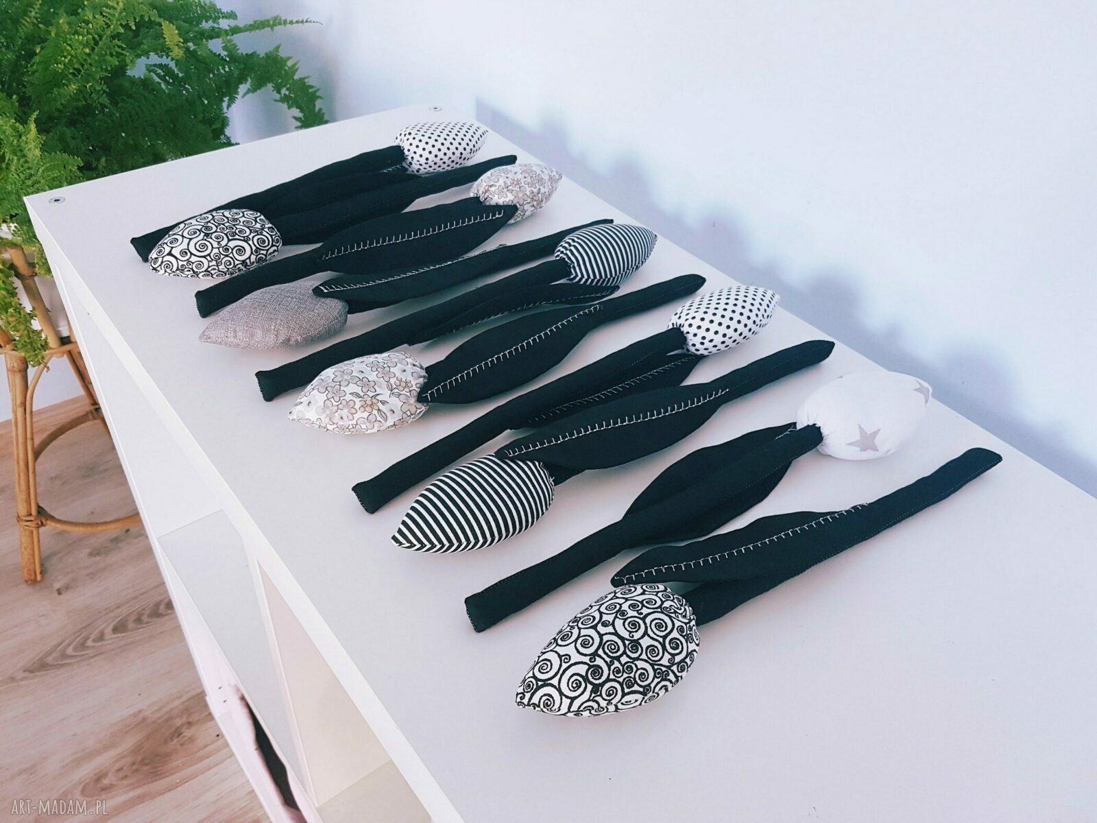 skandynawskie tulipanki bukiet hand made