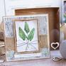 hand made scrapbooking kartki eko naturalna kartka z zielnika mrufru