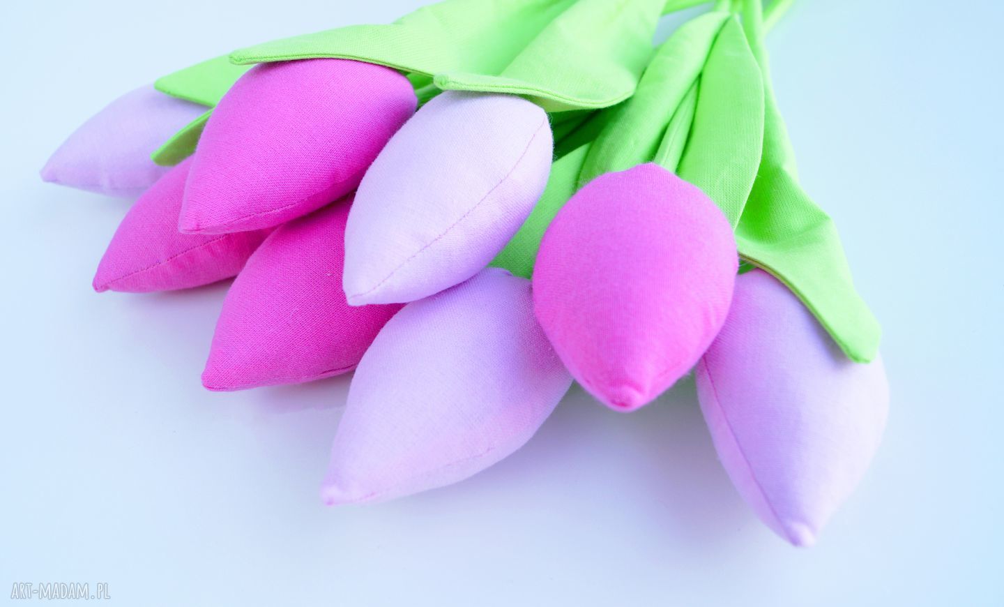 święta prezenty! Tulipany baweŁniane dekoracja szt wielkanoc