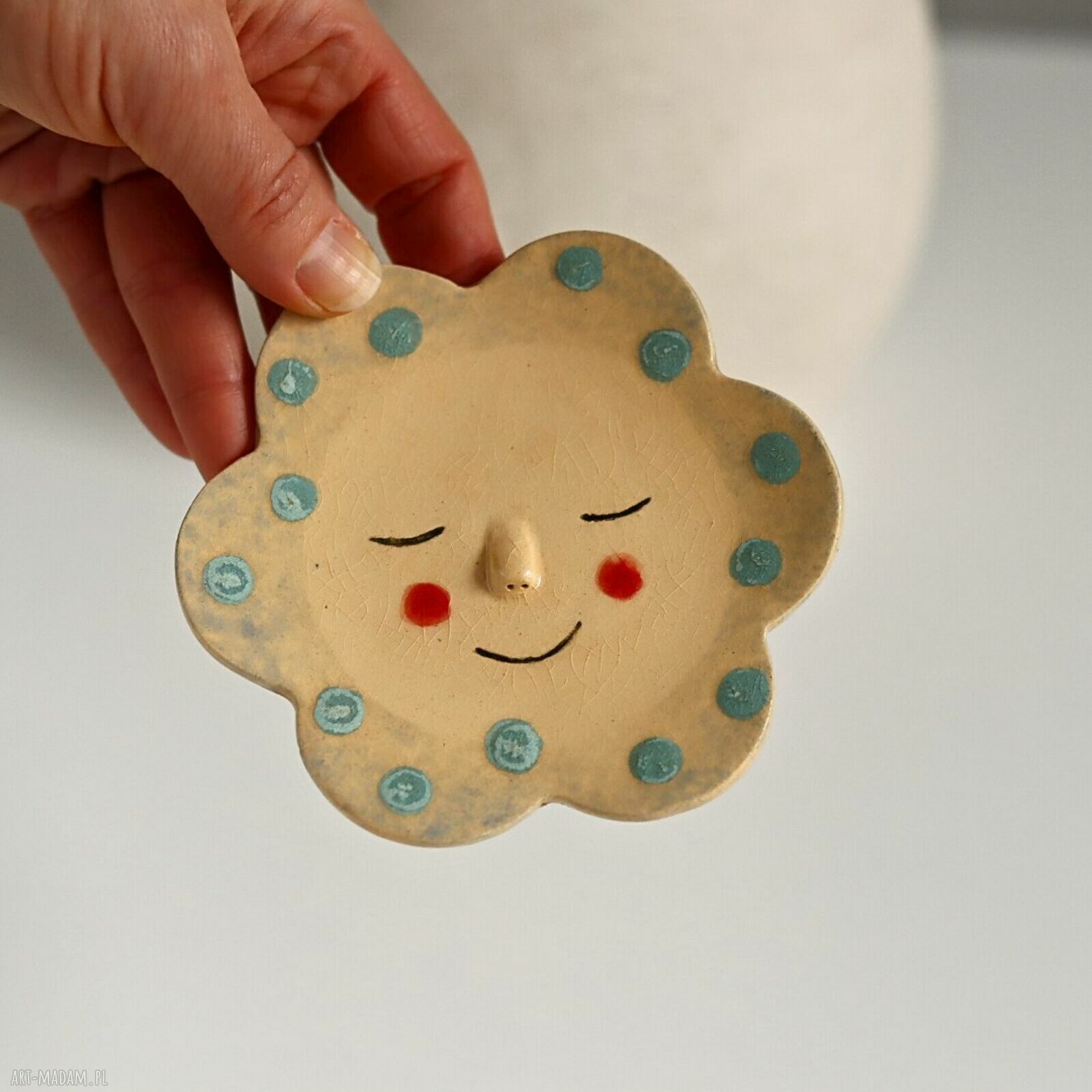 Buźka - ceramiczny talerzyk na biżuterię
