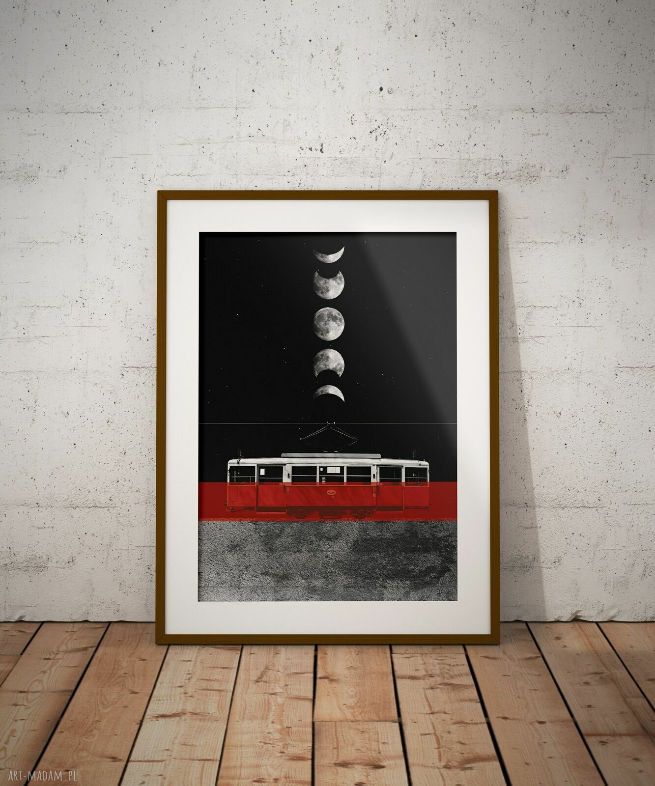 Plakat Bytom Tramwaj 38 A3 29,7x42 cm - śląski kolaż Dapidoki