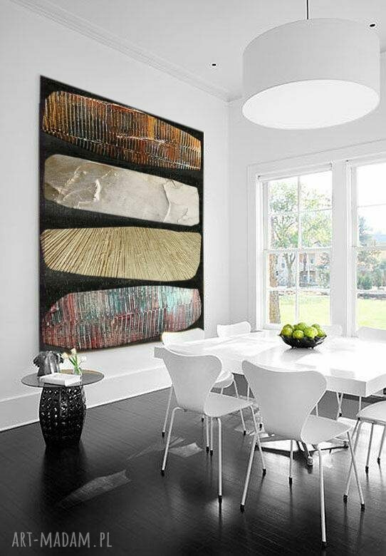 CALLANNO - duży obraz strukturalny art&texture 80x170 cm do salonu