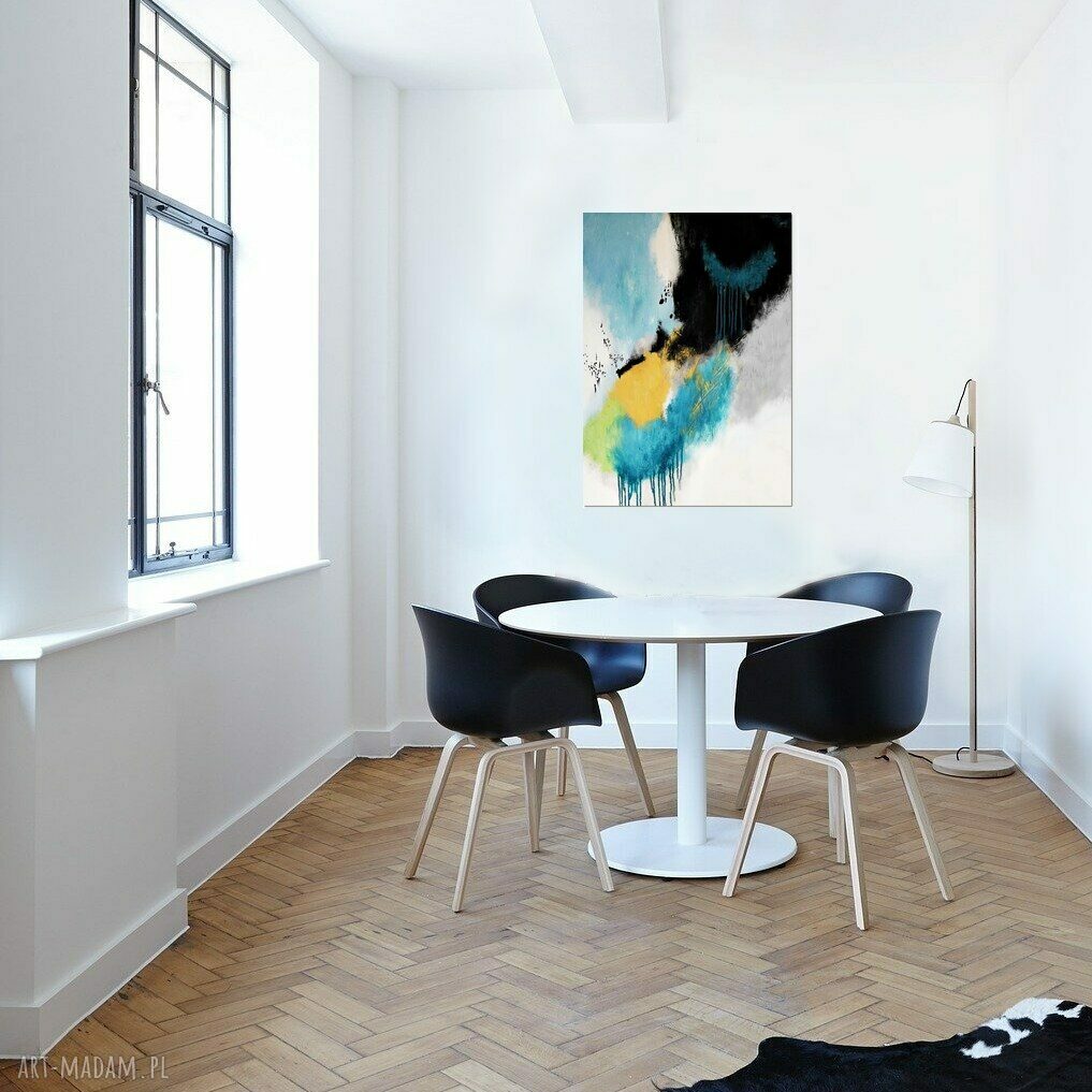 Candy III - abstrakcyjny obraz ręcznie malowany akrylem 70x100 cm