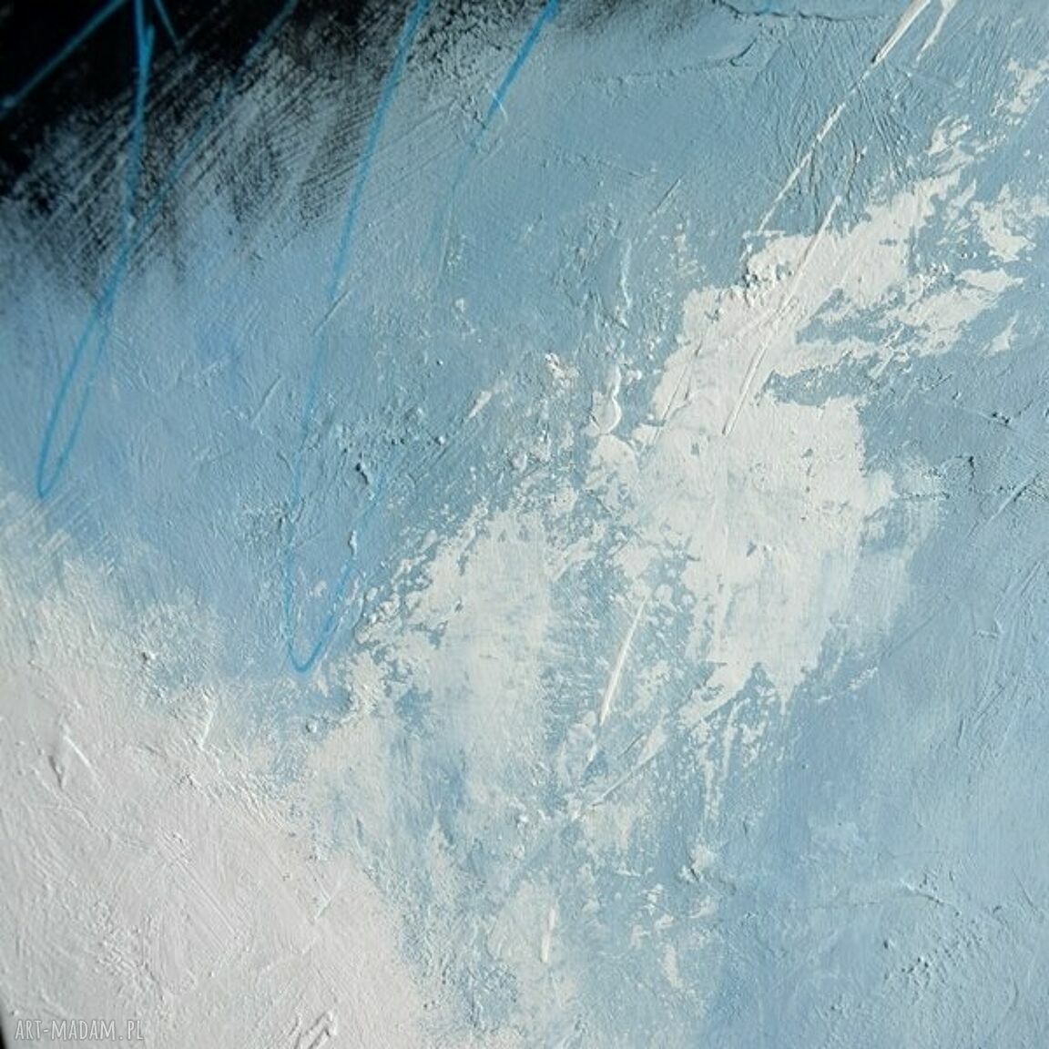 Candy IV - abstrakcyjny obraz ręcznie malowany do salonu 80x80 cm