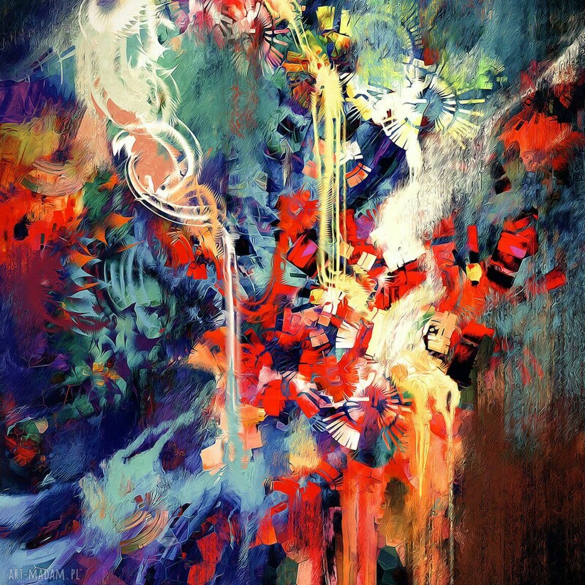 Canvas Obraz Płótno Abstrakcja 80x120 cm