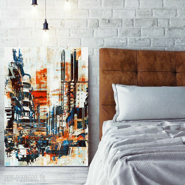 Canvas obraz płótno Town 50x70 cm - wydruk na płótnie na blejtramie