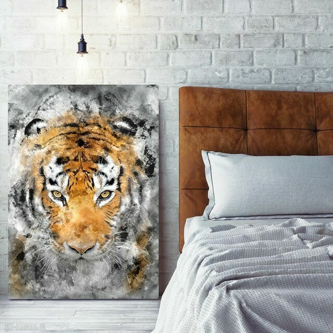 Obraz na płótnie Tygrys 50x70 cm - Canvas, gotowy do zawieszenia