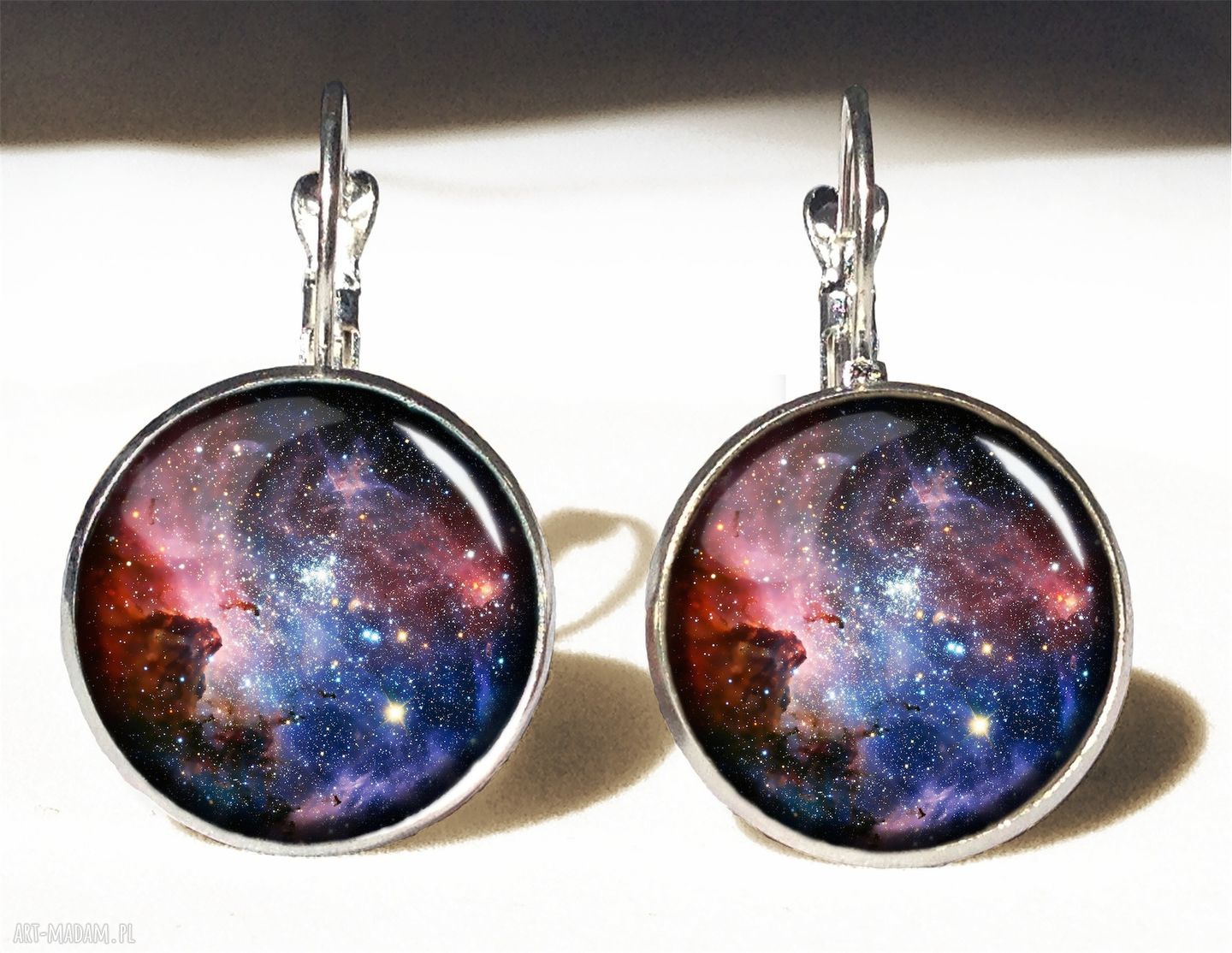 naszyjniki: Carina nebula Medalion z łańcuszkiem Ręczne wykonanie