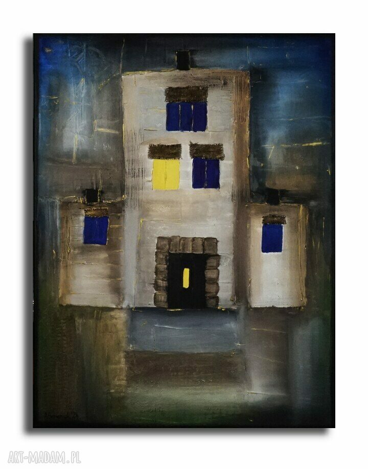 Casa española 6 - obraz 3D na płótnie strukturalny 130x100 cm