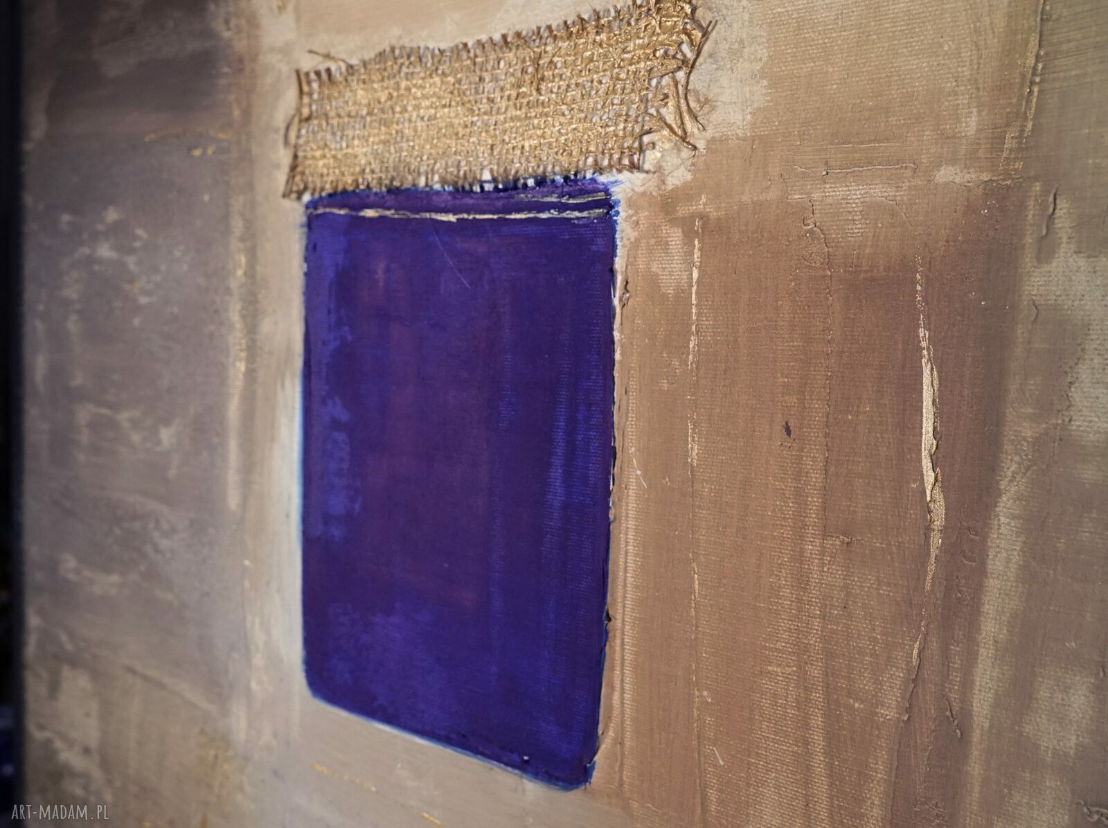 Casa española 2 - obraz abstrakcyjny 150 x 100 cm w technice mix media