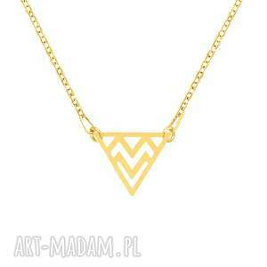 celebrate - triangle - necklace g - złote naszyjniki