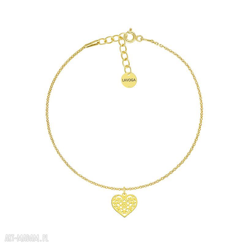 Bransoletka azurowym serduszkiem celebrate serce walentynki