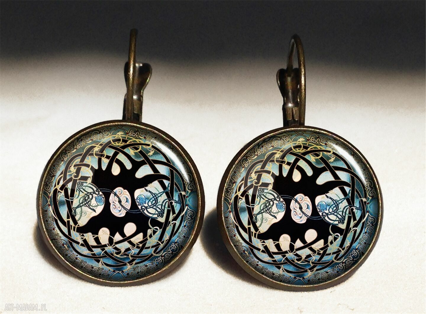 naszyjniki: Celtyckie drzewo Duży medalion z łańcuszkiem Ręcznie wykonane