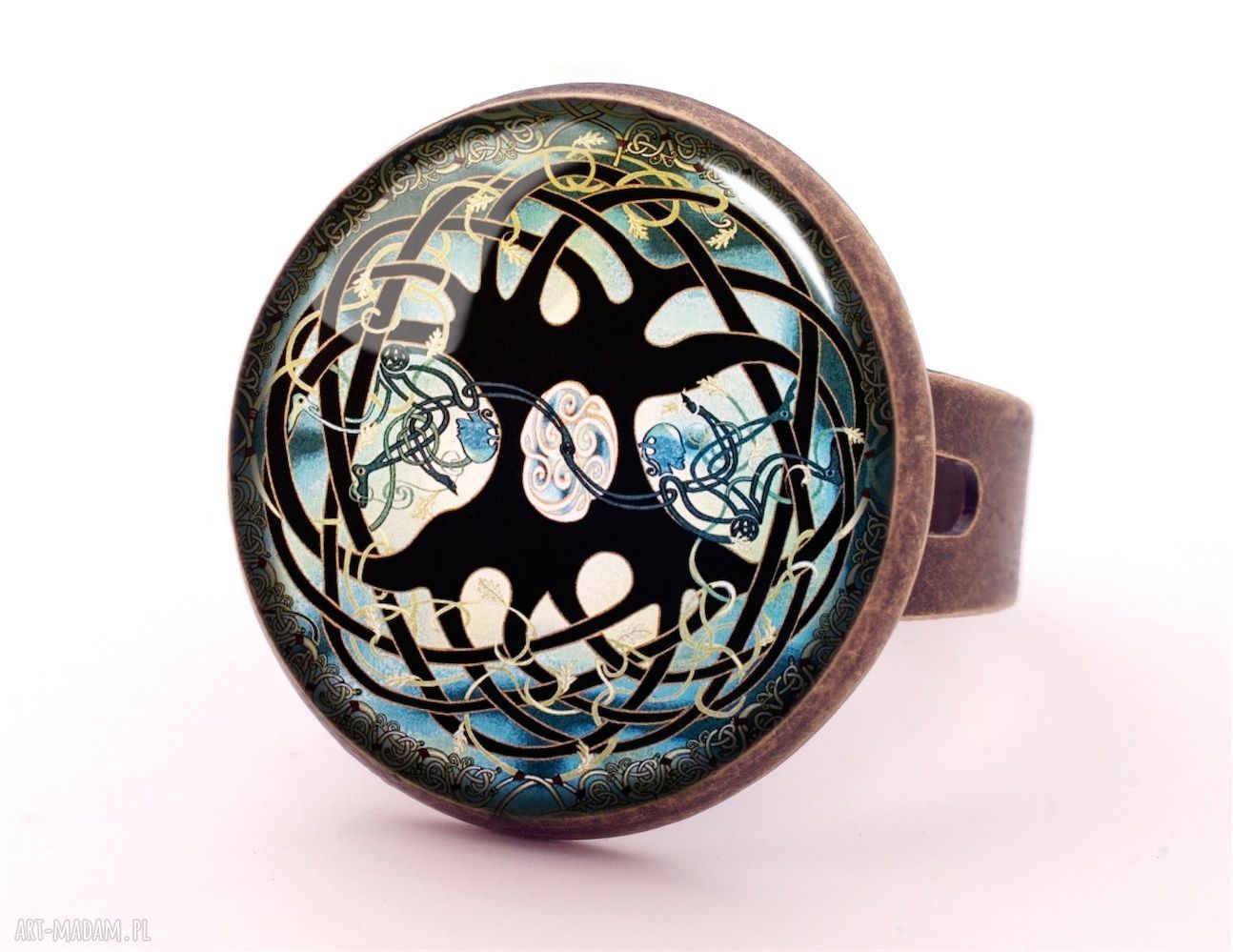 naszyjniki: Celtyckie drzewo Duży medalion z łańcuszkiem Ręcznie wykonane