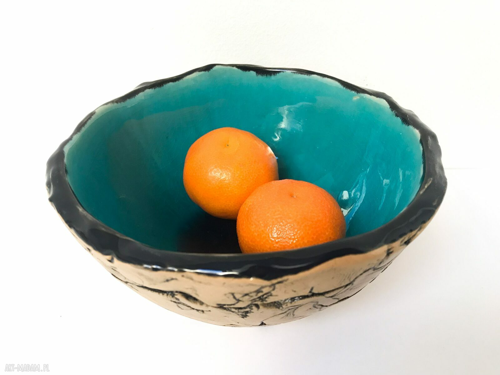 Ceramiczna artystyczna miseczka jak skała