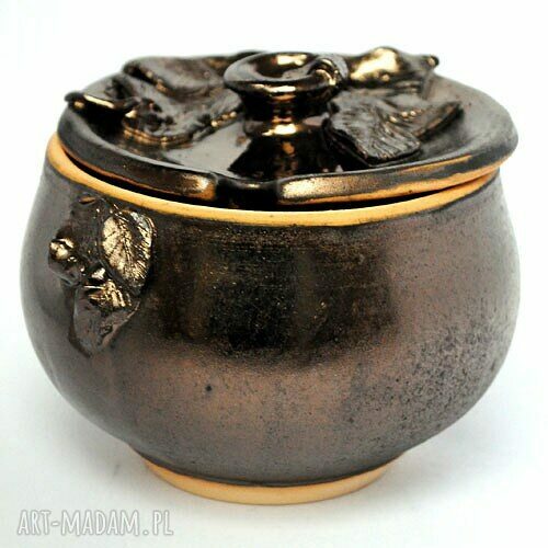 Ceramiczna cukierniczka "liściasta I"