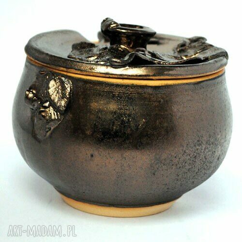 Ceramiczna cukierniczka "liściasta I"