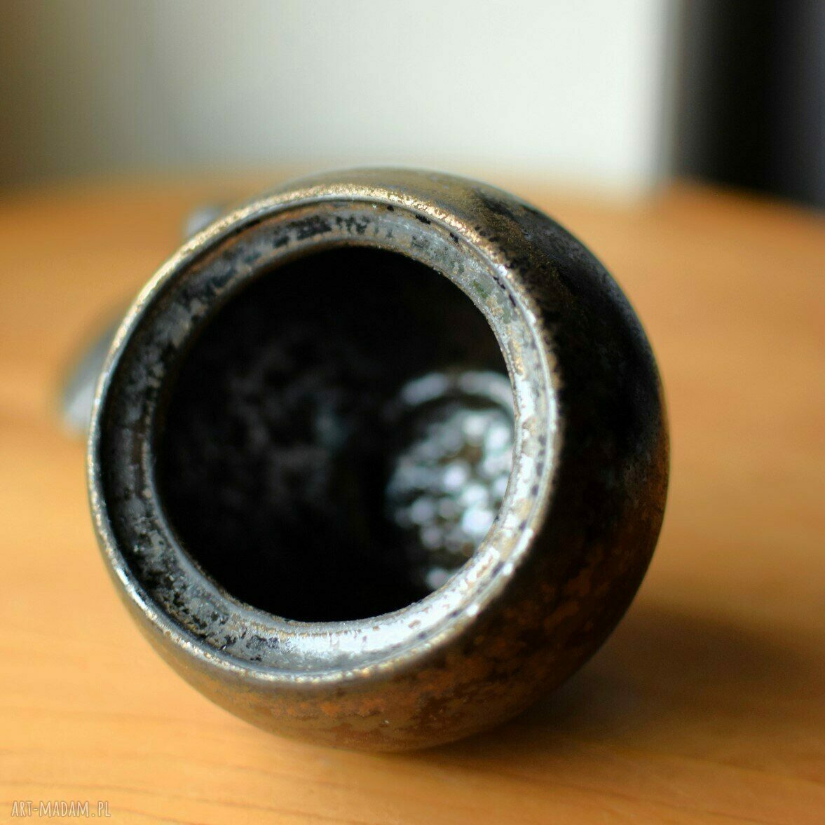 Cukierniczka ceramiczna Ciemne Złoto i Srebro