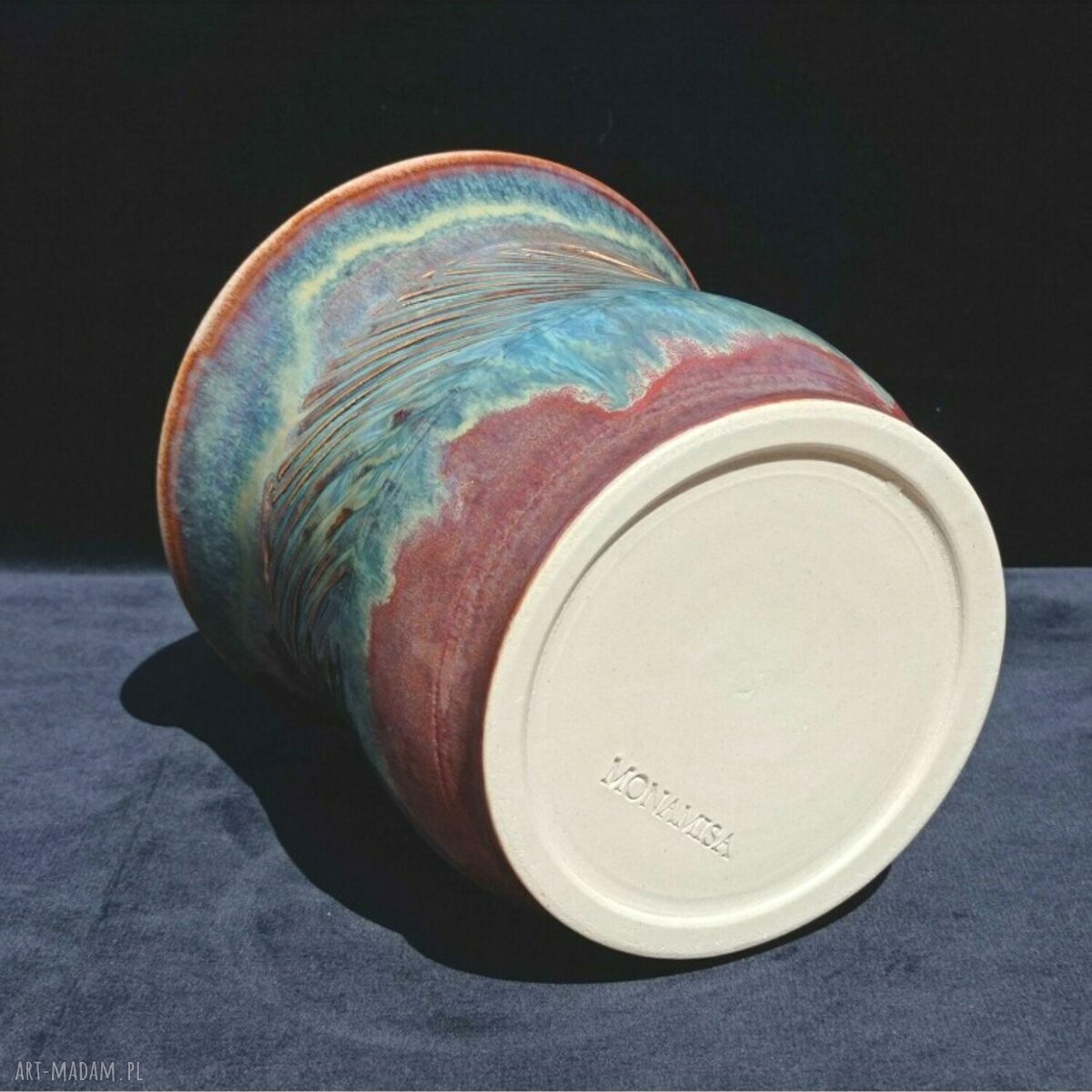 Doniczka ceramiczna Twist - ozdobna osłonka na kwiaty