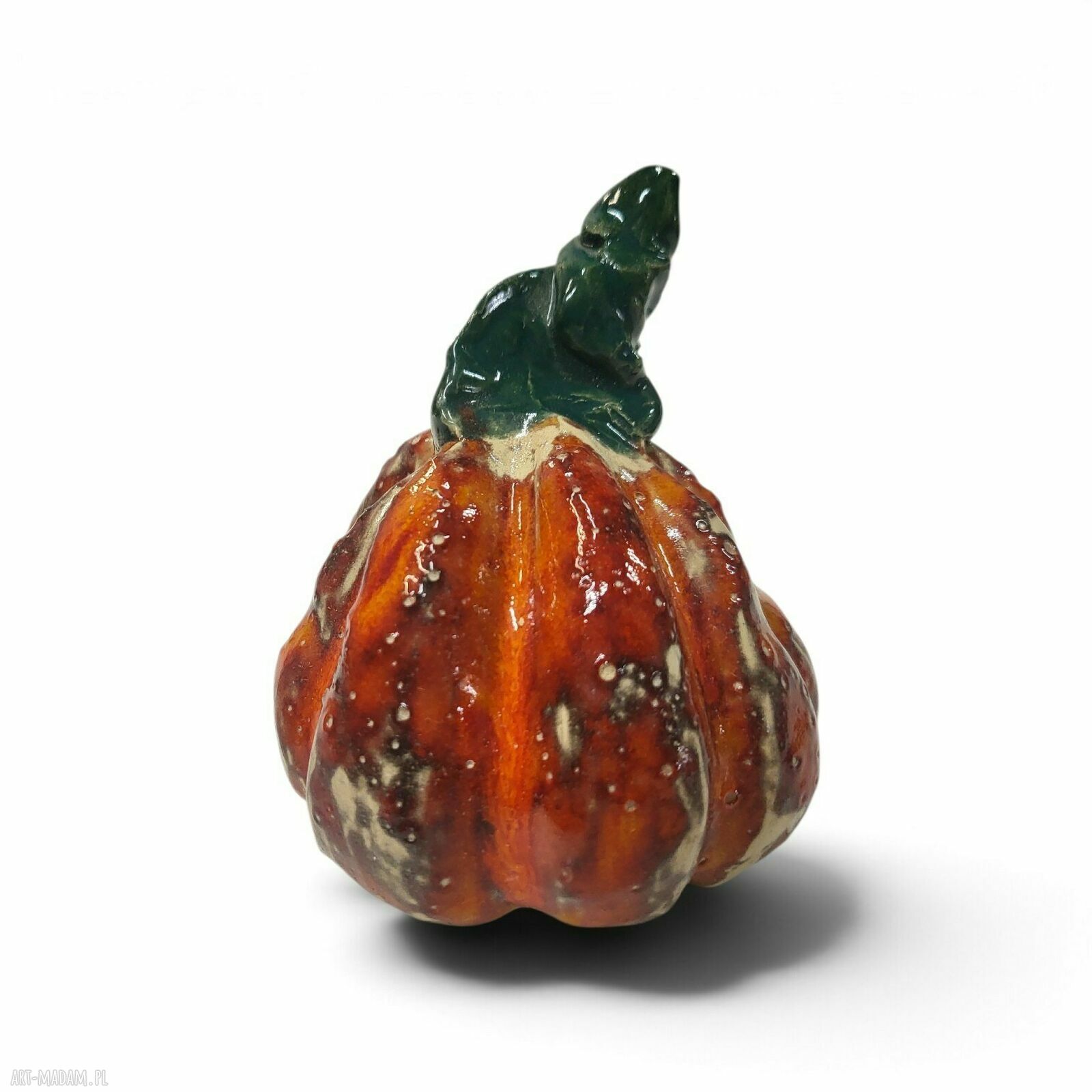 Ceramiczna dynia - ręcznie robiona dekoracja jesienna