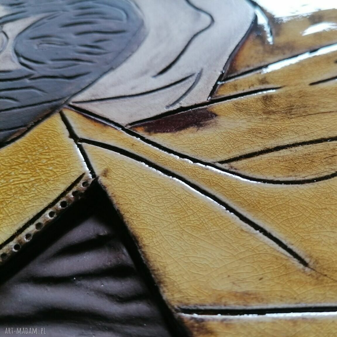 Ikona ceramiczna z wizerunkiem Chrystusa - Pantokrator