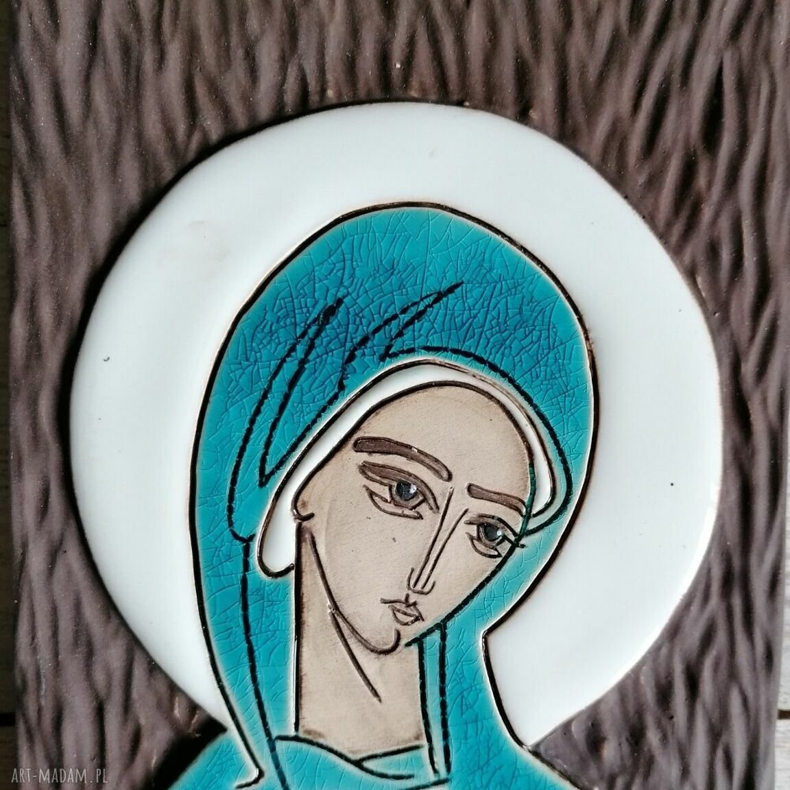 Ikona ceramiczna z wizerunkiem Maryi - Pneumatofora