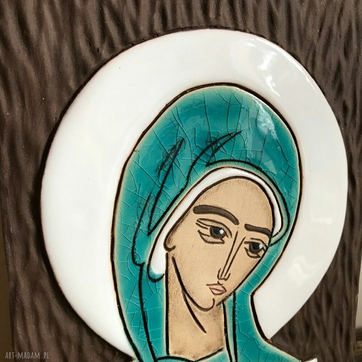 Ikona ceramiczna z wizerunkiem Maryi - Pneumatofora