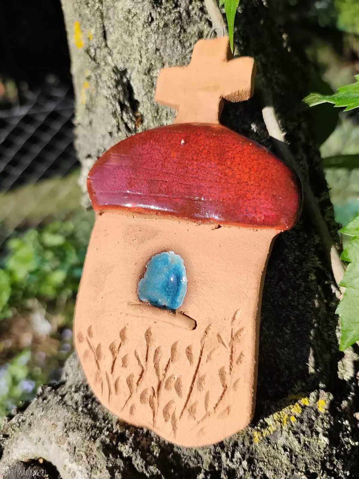 Kapliczka ceramiczna - ręcznie robiona dekoracja domu