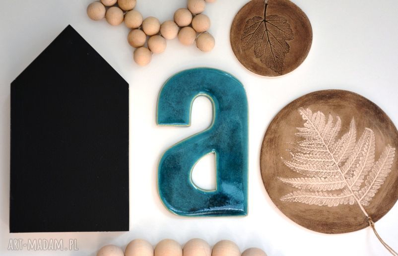 Ceramiczna litera A - alfabet literki